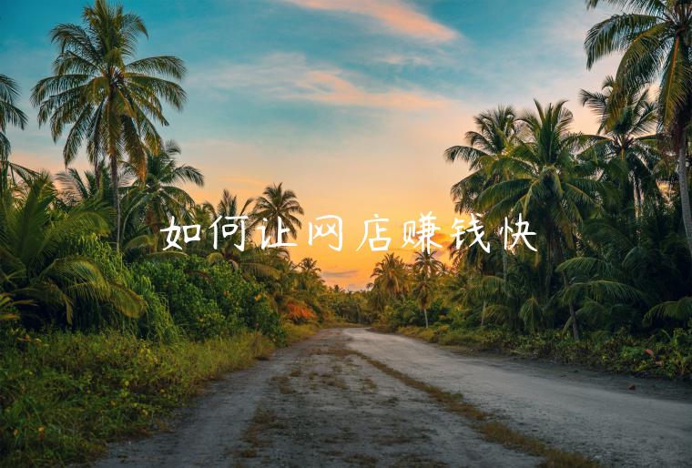 如何讓網(wǎng)店賺錢快